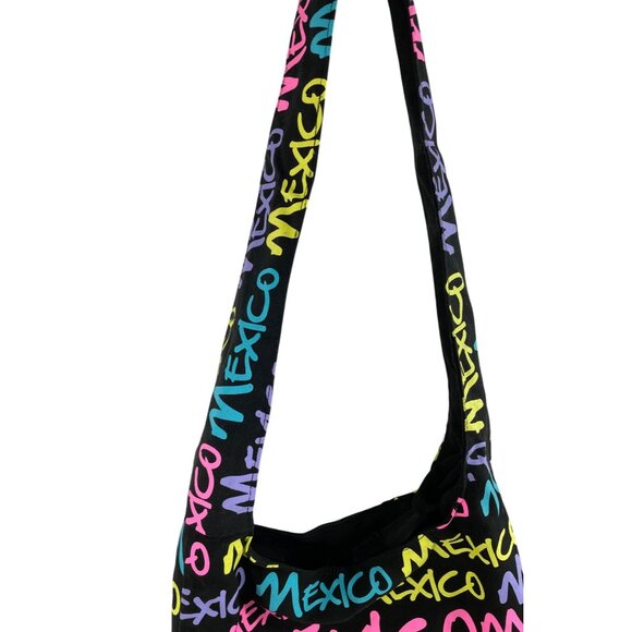 Getagadget Mexico Colorful Woven Canvas Tote Hobo Bag Shoulder Weekender Purse - Picture 3 of 11